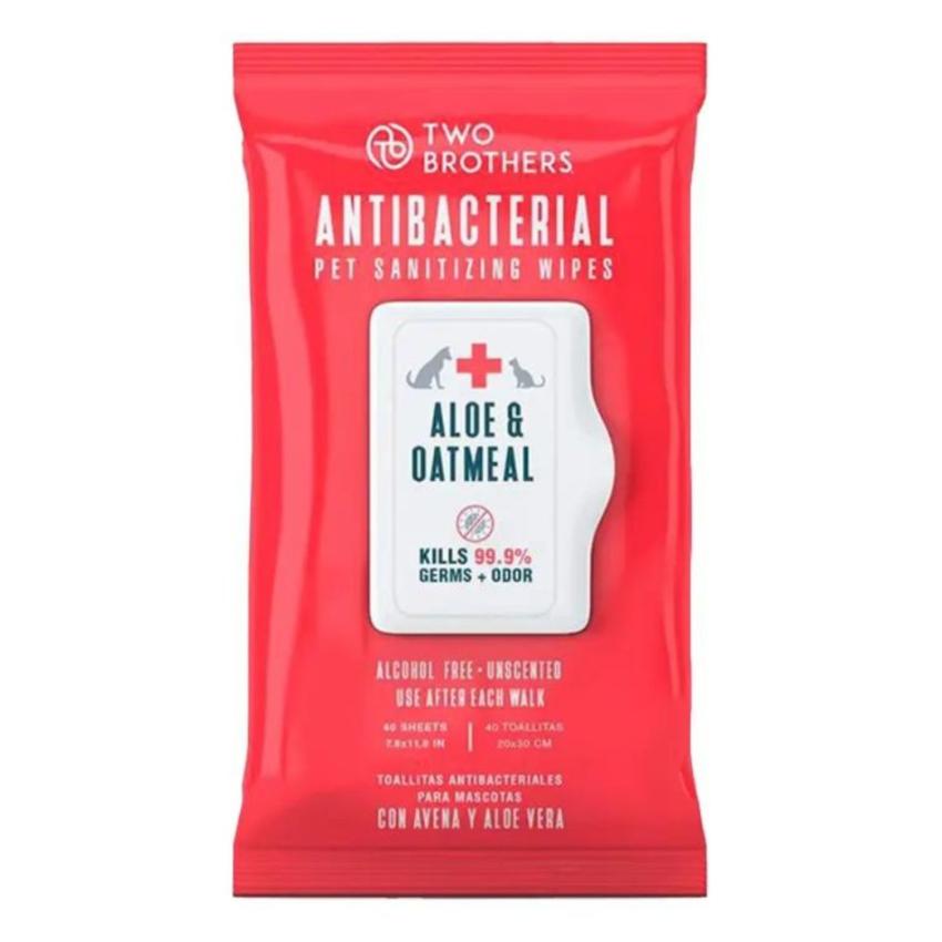 Two Brothers AntiBacterial Toallitas Húmedas 40 Unidades