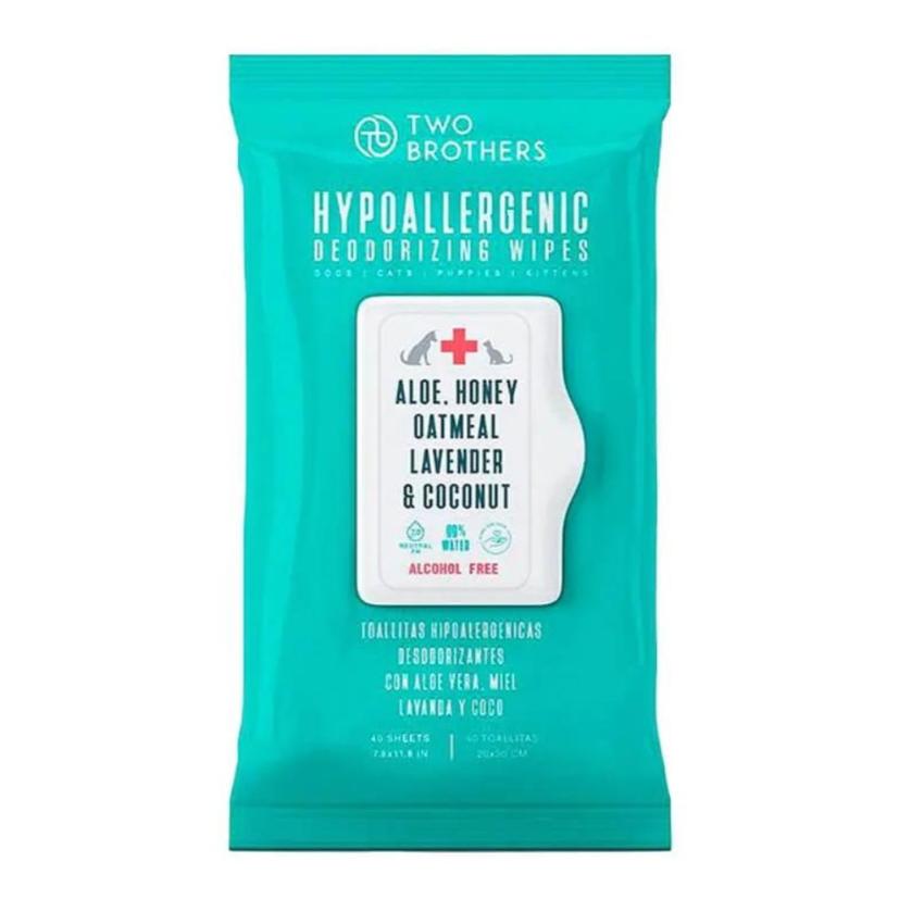 Two Brothers HipoAlergénicas Toallitas Húmedas 40 Unidades