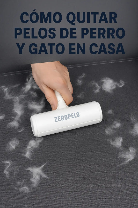 Zero Pelo para mascotas, ideal para eliminar pelos de perros y gatos en muebles, ropa y autos – disponible en norpets-tienda.cl