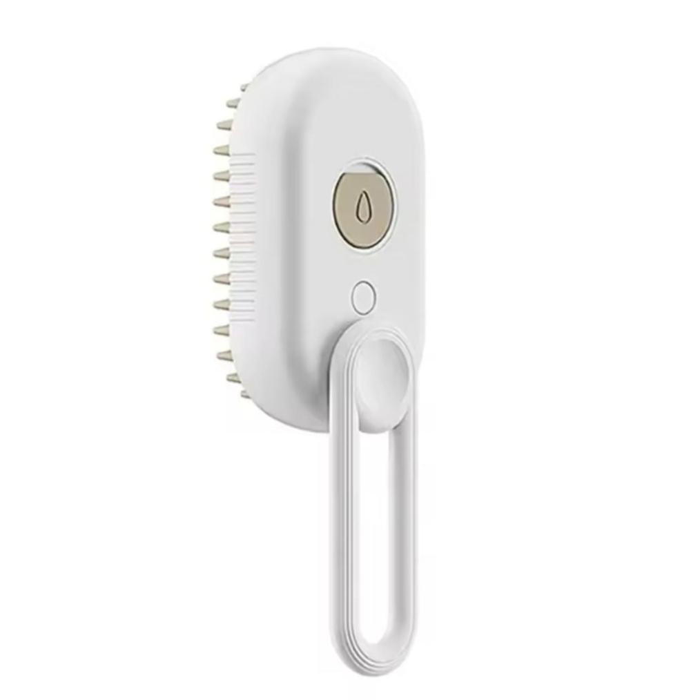 Cepillo de Vapor Eléctrico para Mascotas, Masajea y Quita Pelos Sueltos