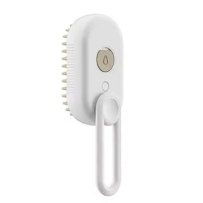 Cepillo de Vapor Eléctrico para Mascotas, Masajea y Quita Pelos Sueltos