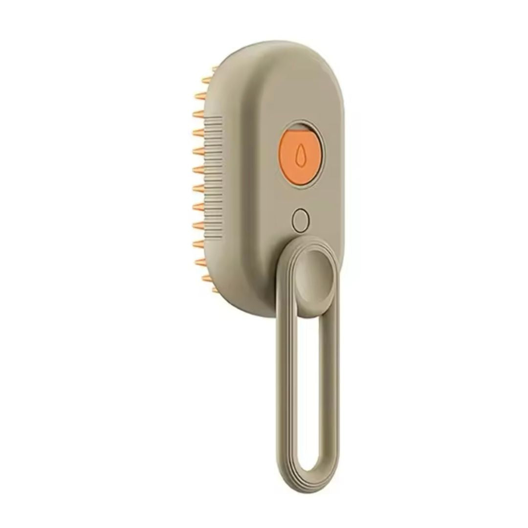 Cepillo de Vapor Eléctrico para Mascotas, Masajea y Quita Pelos Sueltos