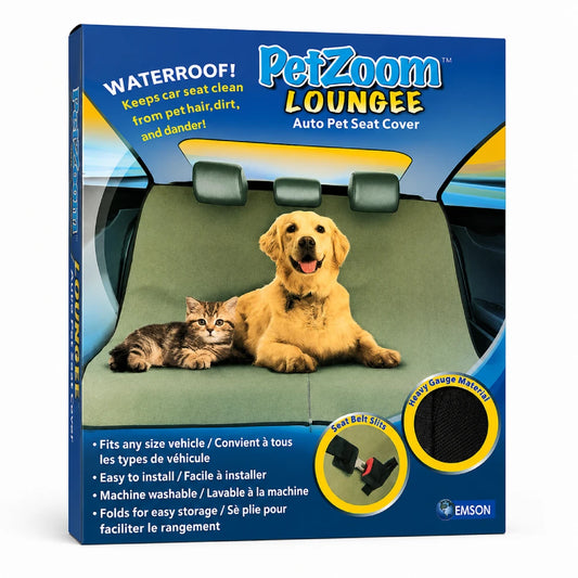 Cubre asiento de auto impermeable para perros y gatos, protección completa del asiento trasero