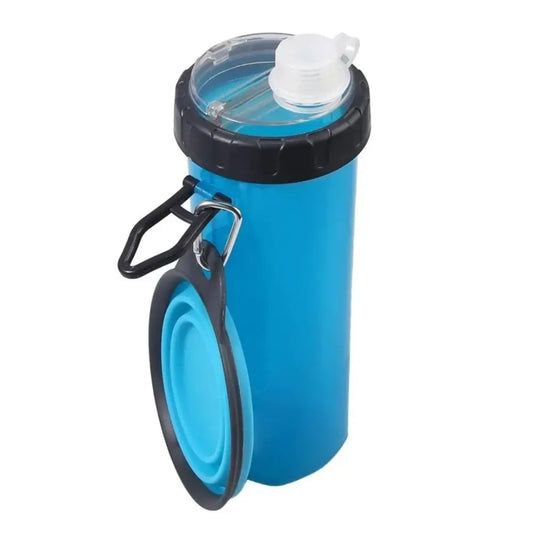 Botella Portátil 2 en 1 para Mascotas – Hidratación y Alimentación en Movimiento disponible en Norpets-tienda.cl