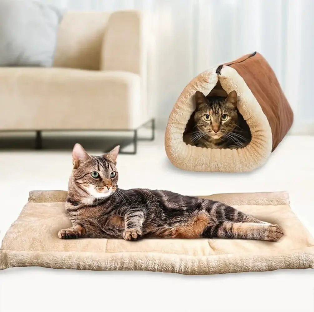 Cama para gatos 2 en 1 disponible en Norpets-tienda.cl