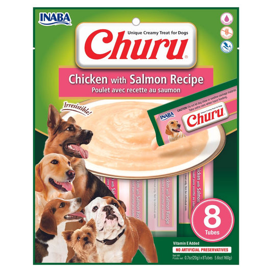 Churu Para Perros Pollo Con Salmón 8 Tubos