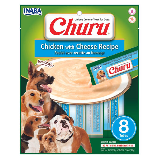 Churu Para Perros Pollo Con Queso 8 Tubos