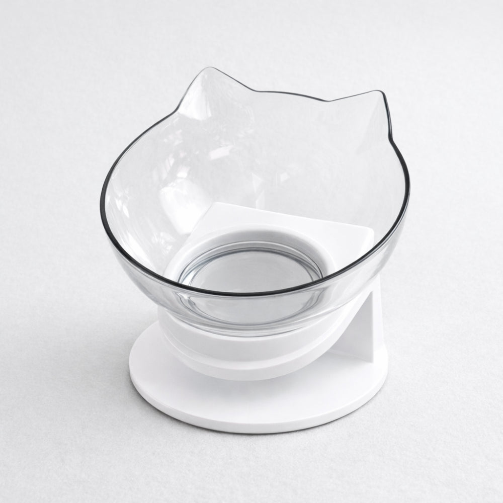 Comedero inclinado 15 grados para gatos y perros pequeños que protege la cervical al comer