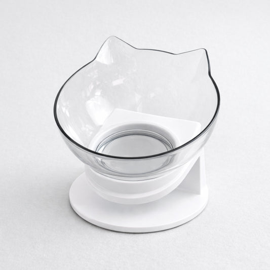 Comedero inclinado 15 grados para gatos y perros pequeños que protege la cervical al comer