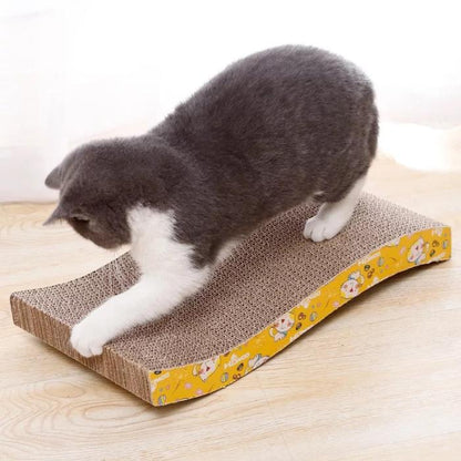 Rascador de cartón ondulado para gatitos