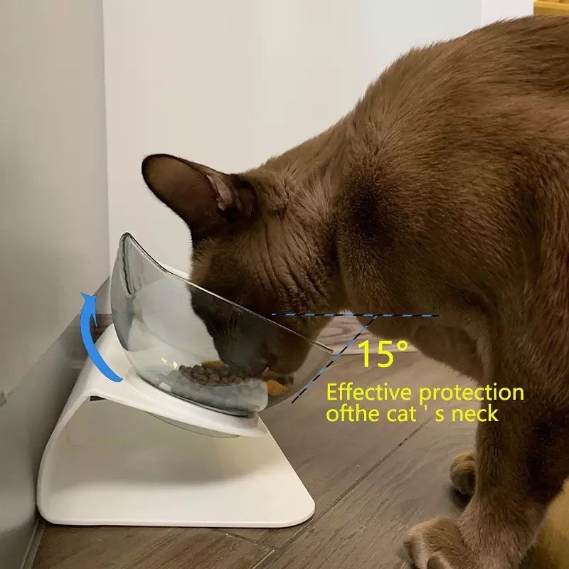 Plato doble para gato comida y agua